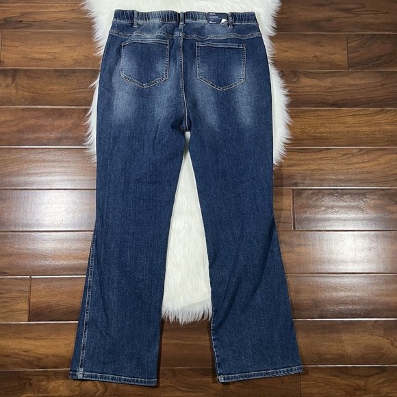J.‎ Jill Size 16 R Rainforest Wash Modern Slim Boot Cut Denim Jeans - Picture 9 of 12